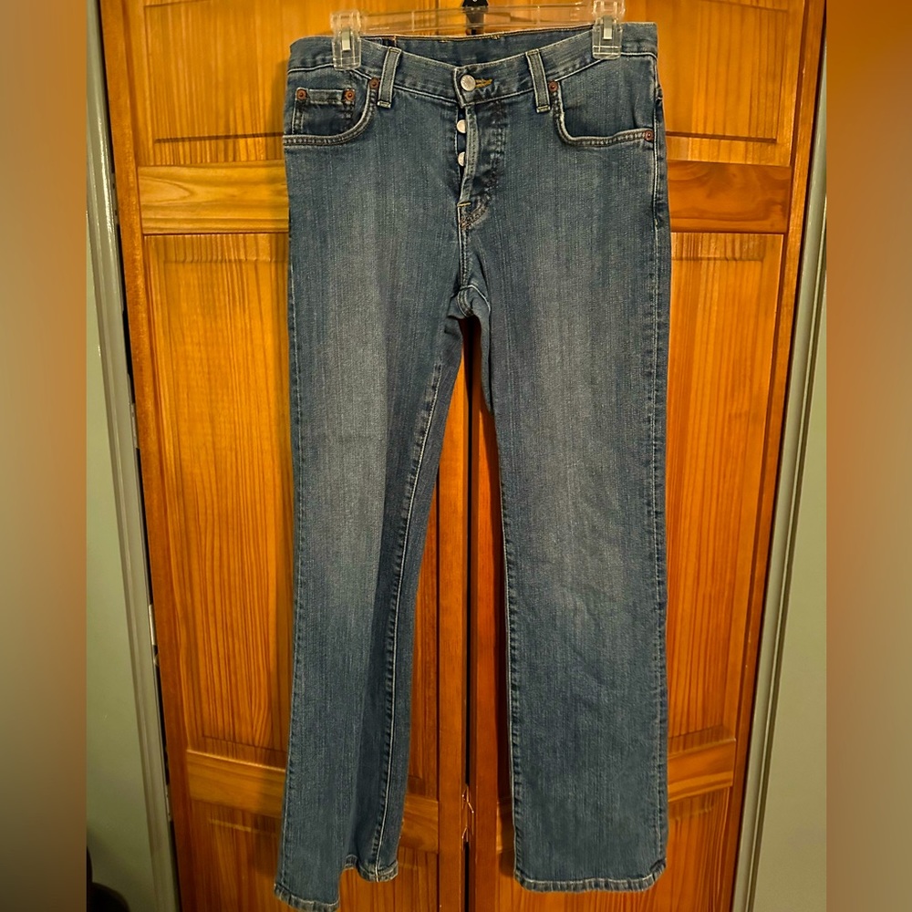 Lucky Brand Women's Medium Wash Blue Straight Leg Jeans